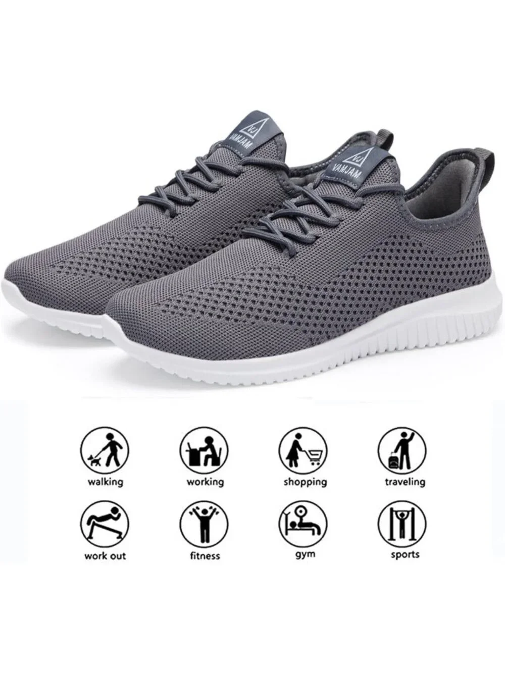 Ultra Lightweight Breathable Men's Running & Walking Shoes | Non-Slip Athletic